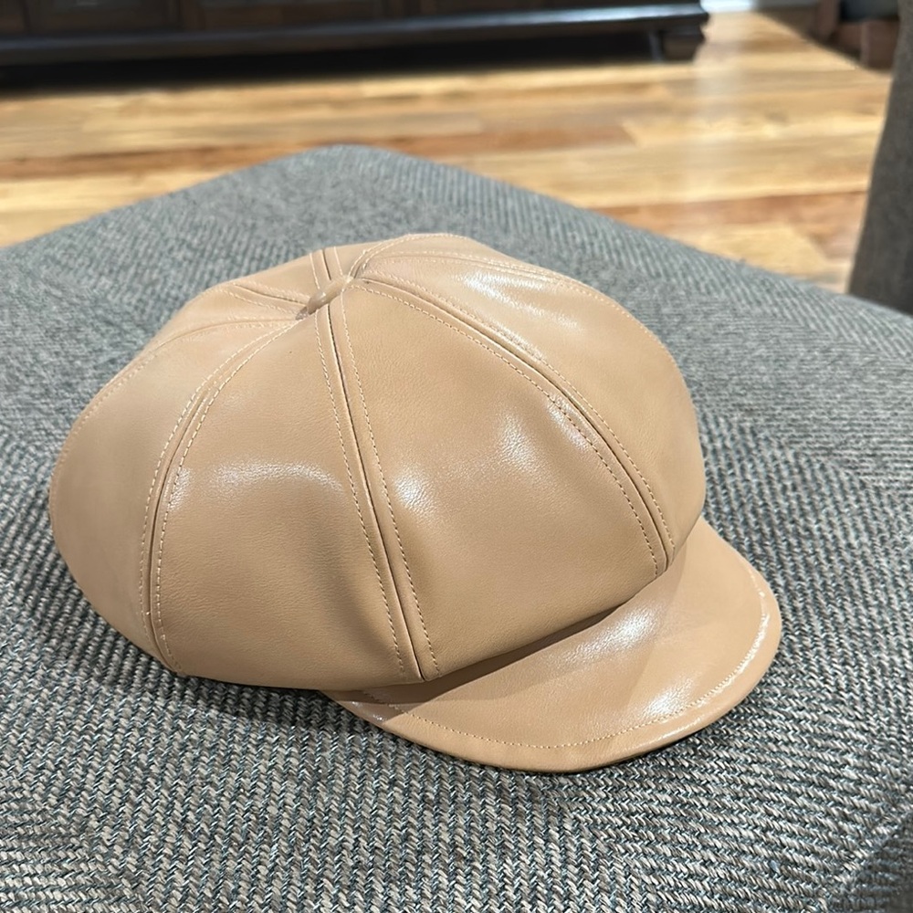 Urban Outfitters Tan Leather Cap